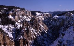 Grand Canyon of Yellowstone in the winter Image