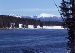 Yellowstone River with Avalanche Peak in the background Image