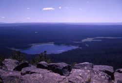 Grebe Lake as seen from Observation Peak Image
