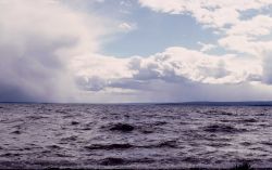 Rough water on Yellowstone Lake Image