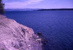 Looking southeast from Narrow River at Yellowstone Lake Image
