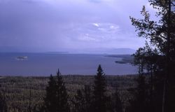 Yellowstone Lake as seen from Elephant Back trail Image